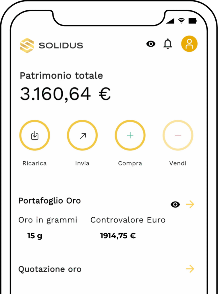 Investire in oro fisico puro e custodito dal tuo smartphone 3