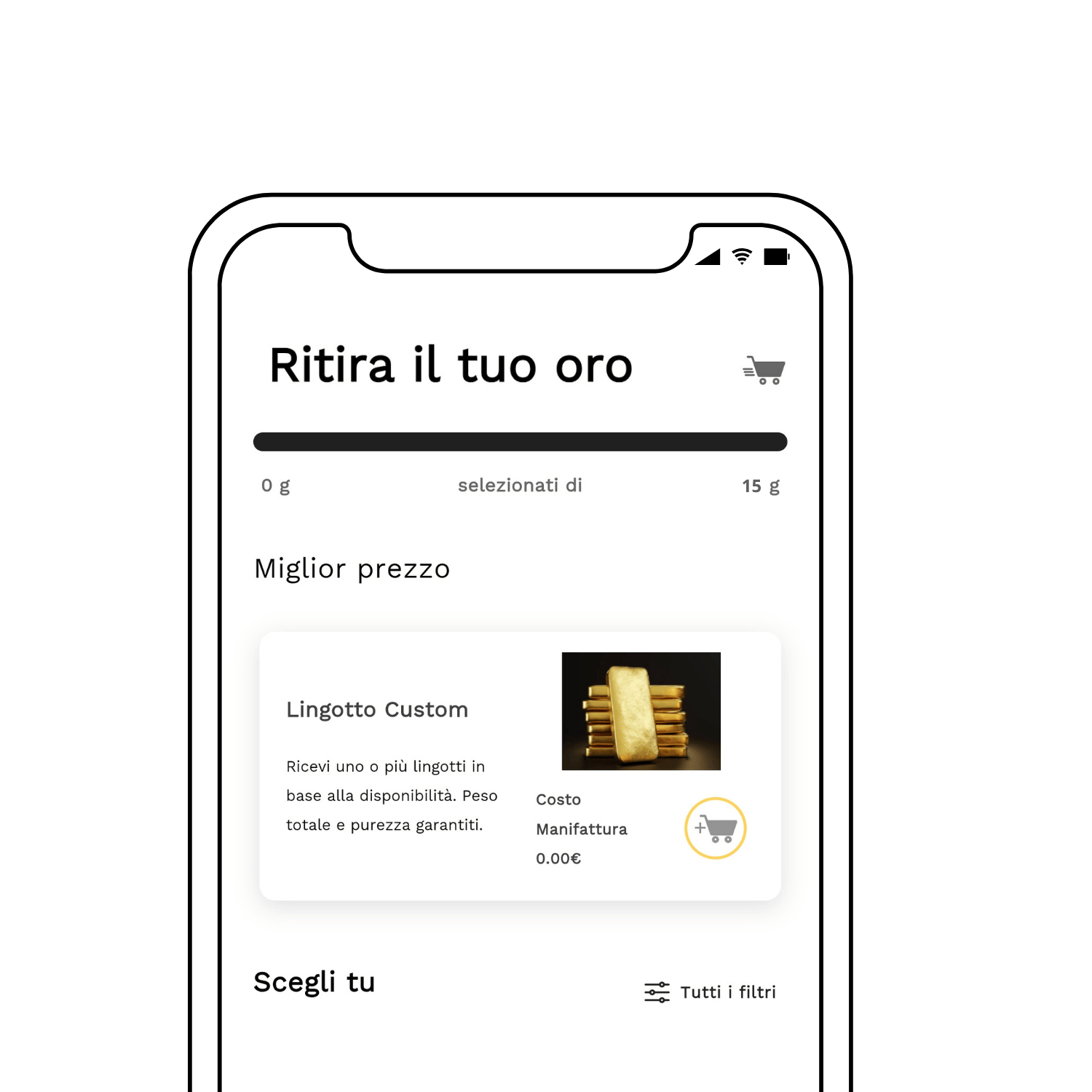 Ritirare l'oro fisico: dal caveau a casa tua, direttamente dall'app 1